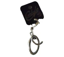 Carlyle Letter O Zipper Pull Purse Bracelet Charm Alphabet Initial Silver Tone