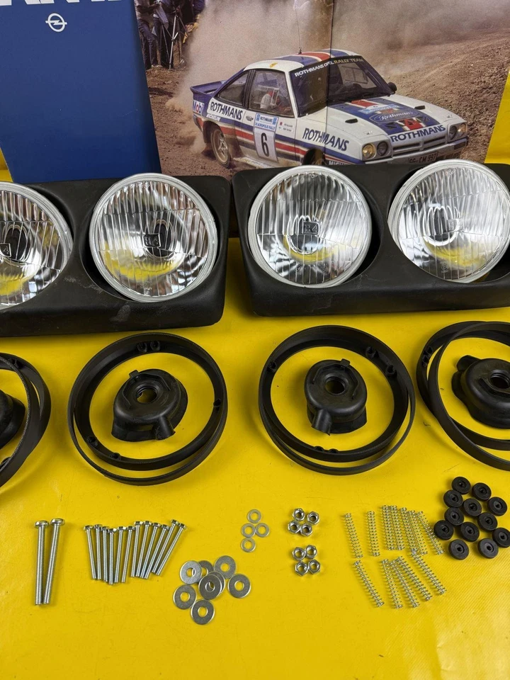 Doppelscheinwerfer Scheinwerferrahmen inkl. Scheinwerfer Manta B Neu Original Ir - Bild 3 von 4