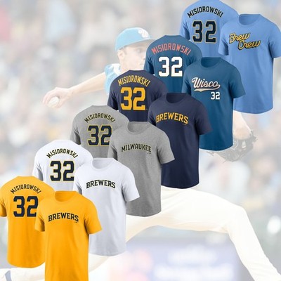 HOT ITEM! Jacob Misiorowski 32 Milwaukee Brewers 2026 Name & Number For Fans