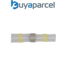 Image of Sealey YTSSB25 Heat Shrink Butt Connector Solder Terminal 12-10 AWG, Yellow - Pa