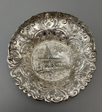 Rare Victorian Silver Castle Top OxfordNathaniel Mills Birmingham 1844 80g EELZX