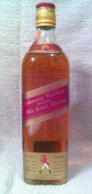 Johnnie Walker Red Lable ca. 60er - 70er Jahre, 750 ml 40%