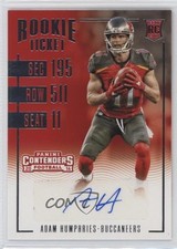 2016 Panini Contenders Rookie Ticket Adam Humphries #265 Auto 17wr