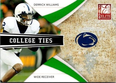 2009 Donruss Elite College Ties #6 Derrick Williams /899 Penn St. Nittany Lions
