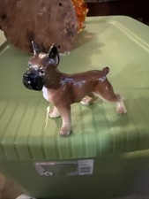 Vintage Boxer Porcelain Standing Dog Figurine Japan 3&rdquo; Tall