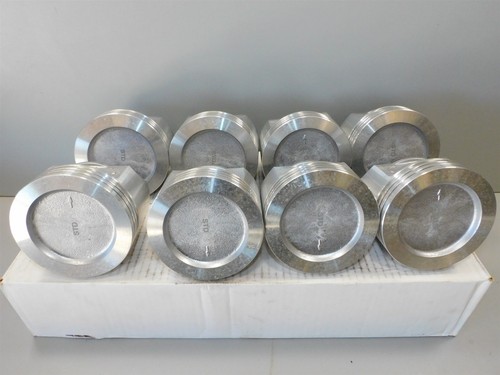 Olds Oldsmobile 350 V8 Enginetech Pistons (8) 1968 - 1980 STD SIZE