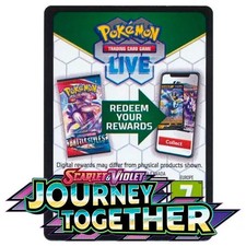 10x Unused Scarlet & Violet Journey Together Code Card for Pokemon TCG Online