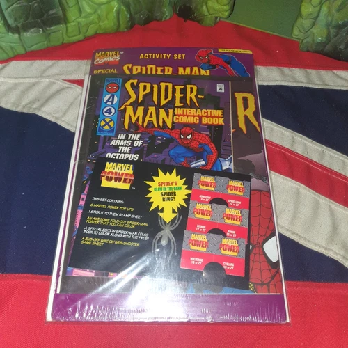 Spider-Man Activity Set VINTAGE SEALED Interactive Comic Book #1 Marvel Comics