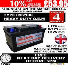 FORD FOCUS 1.8 1.6 2.0 TDCI DIESEL CAR BATTERY 096 100 12V HEAVYDUTY SEALED