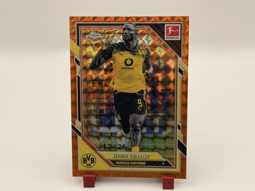 2026 Topps Chrome Bundesliga Serhou Guirassy Orange Prism Refractor /25