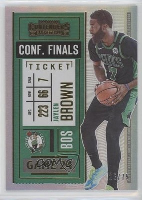 2020-21 Panini Contenders Conference Finals Ticket 25/75 Jaylen Brown #84 z5b