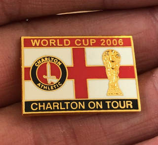 RARE CHARLTON ATHLETIC ON TOUR WORLD CUP 2006 ENAMEL PIN BADGE