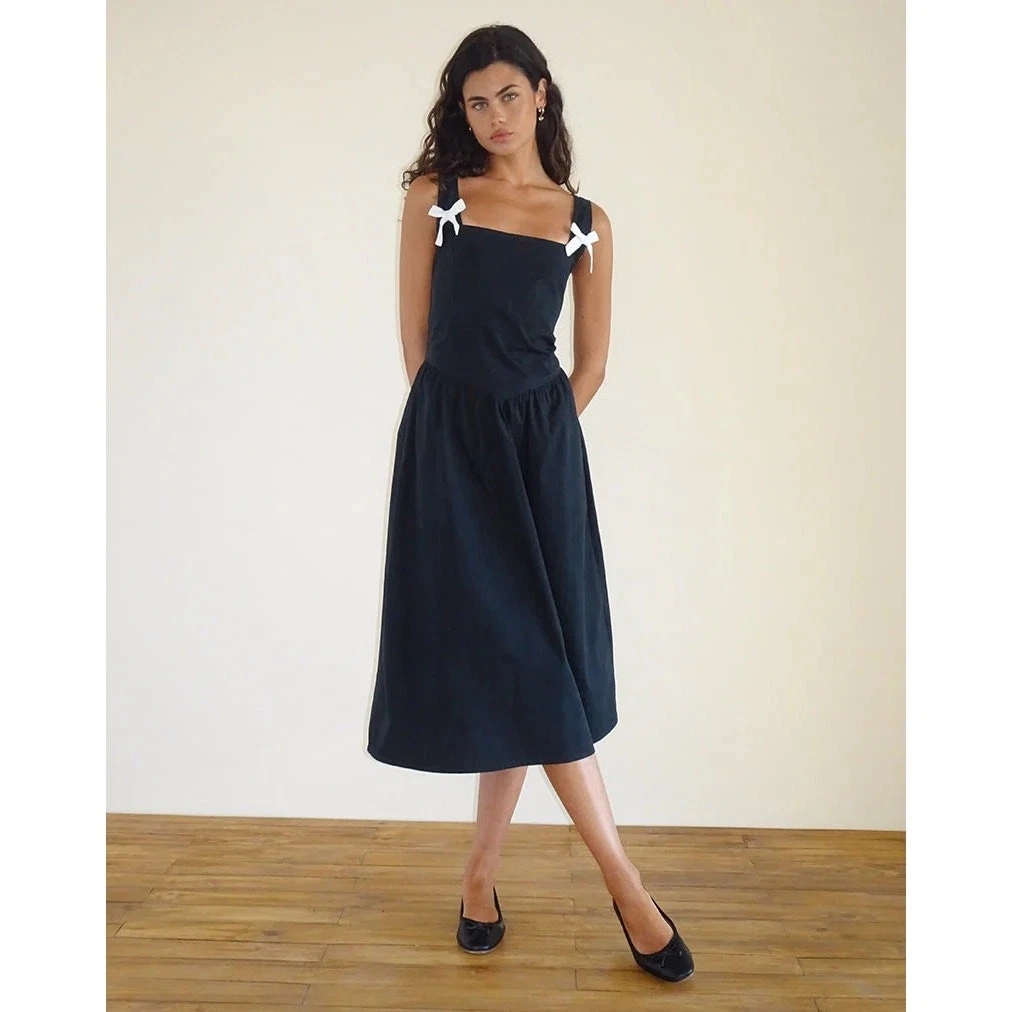 knee length dresses for ladies Motel Rocks Namjun Midi Dress