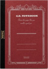 Apica CDS70S Premium CD Notebook, Grid Ruled, A6 a6, Red