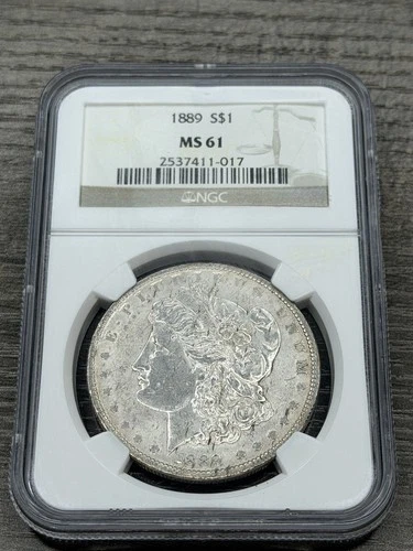 1889 MS61 Morgan Silver Dollar NGC