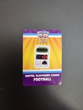 Micro Toy Box Mattel Electric Games Football STICKER ONLY Series 1 Miniature