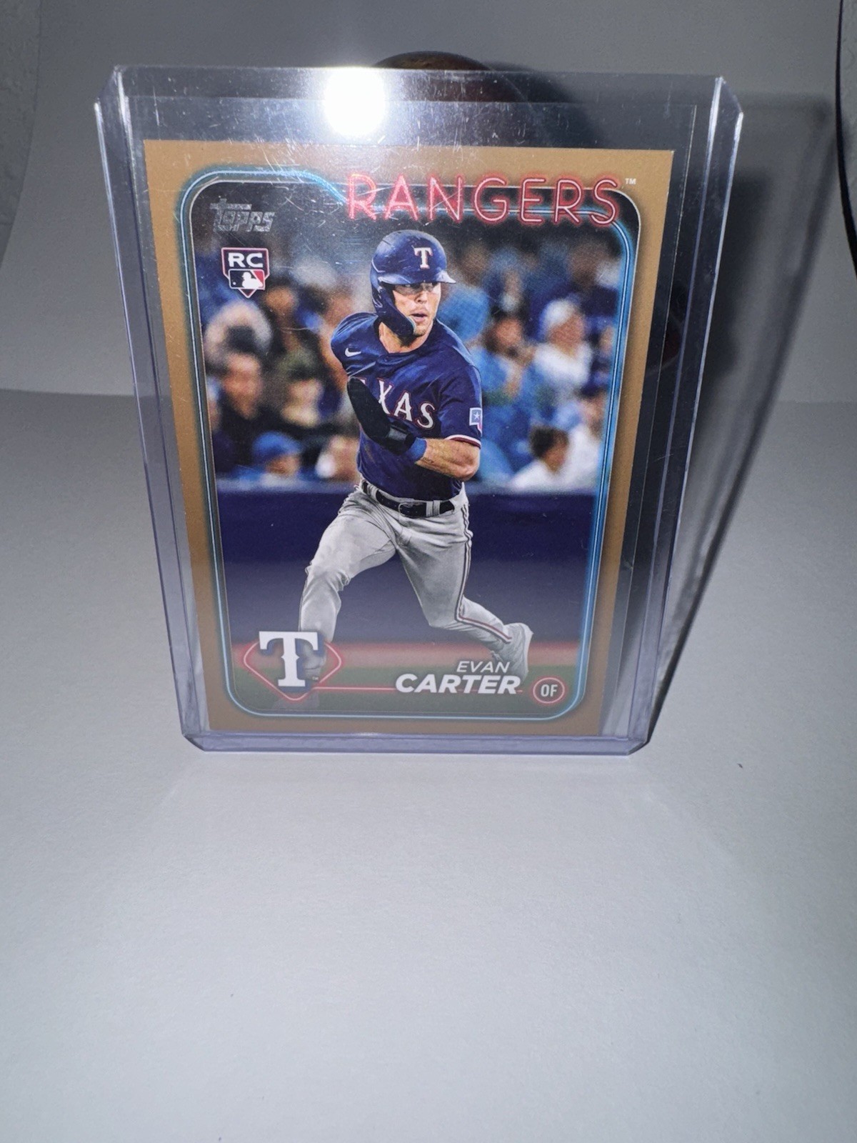 2024 Topps Series 1 EVAN CARTER GOLD 🔥🔥 /2024 #280 TEXAS RANGERS ROOKIE RC