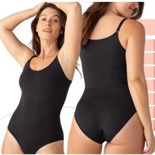 Brand New Shapermint Essentials Women's SMALL Black Scoop Neck Bodysuit Shaping