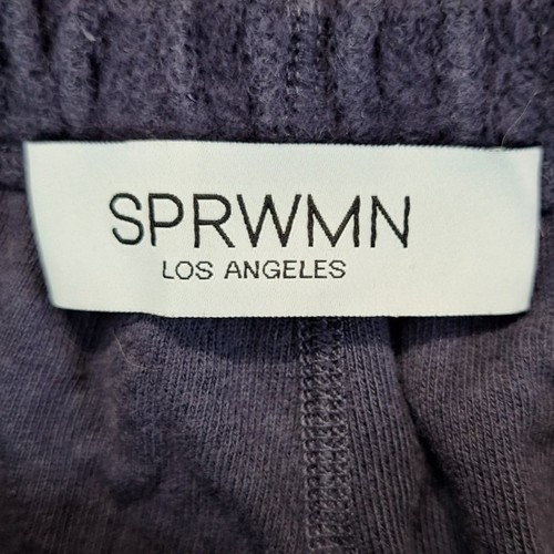 SPRWMN Los Angeles Sweatpants Womens S (Fits 26x23) Navy Blue Fleece Soft Warm - Picture 7 of 9
