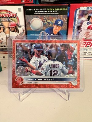 2022 Topps Series 2 - New York Mets #341 Red Foilboard /199