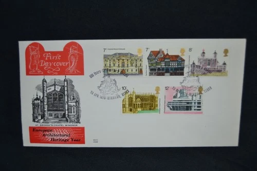 GB first day cover 1975 Heritage Year with 500 years of St Georges Chapel cancel