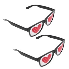 2 Pcs Les Lunettes À Sténopé Coeur Valentin-Saint-Valentin