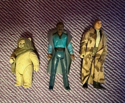 star wars figure lot han solo lando ewok