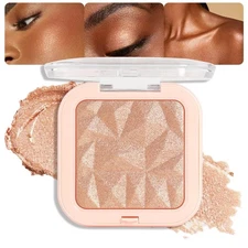 evpct Champagne Face Highlighter Makeup Shimmer Glitter Diamond Sparkly Highl...