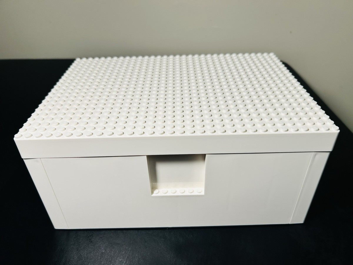 LEGO x IKEA BYGGLEK LEGO® box with lid, white10x6 7/8x4 1/2