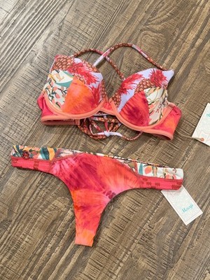  (SET) Maaji Seanematic Sea Reversible Bikini- Small.