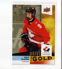 GAVIN MCKENNA '25 Upper Deck TEAM CANADA DRIVE FOR GOLD card #DG-17