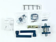 Baldwin PS.TUB.CRR.190 Contemporary Round Rose Tube Passage Leverset Black