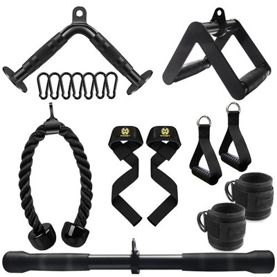 LAT Pulldown Attachments, Cable Machine Attachment Gym Accessories, Cable Att...