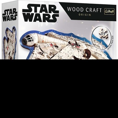 Trefl Wood Craft 160 Piece Wooden Puzzle - Star Wars - Millennium Falcon