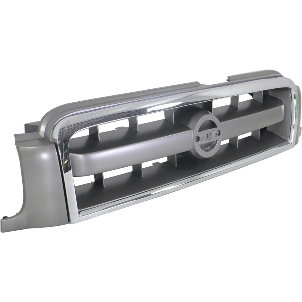 格栅适用于 2003 - 2004 年日产探路者镀铬外壳带灰色插入塑料 — 第 3/4 张图片