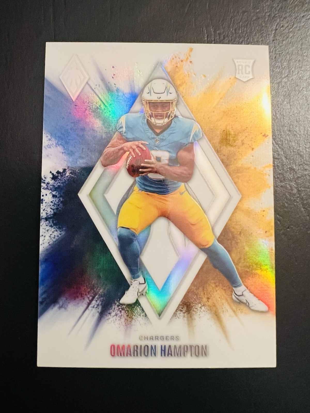 OMARION HAMPTON - 2025 Panini Phoenix RC Rookie Color Blast Case Hit SSP #4