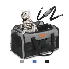 PETUX Airline Approved Pet Carrier - 17x11x9.5 in, Underseat, T... Fast USA SHIP