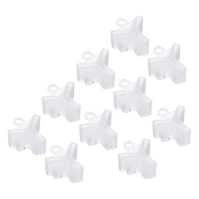 50Pcs Fishing Hook Bonnets Plastic Treble Hook Covers Fit for 6，7，8 White