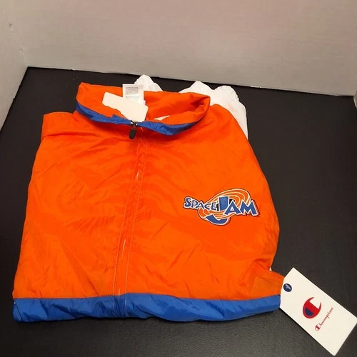 Men’s Champion Space Jam Retro Windbreaker Jacket Size Med NWT 30th Anniversary - product listing photo