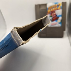Super Mario Bros 2 NES Cartridge & Box (Authentic, Box Damage) Tested Works