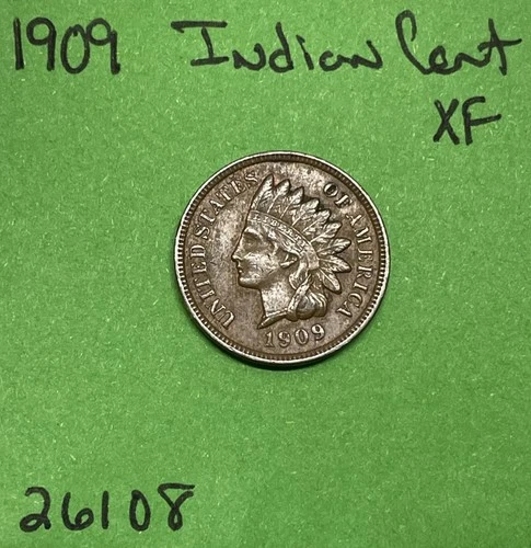 1909 Indian Head Cent / Penny 1c Xf Extra Fine