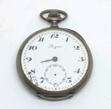 Orologio da tasca meccanico vintage Longines 7 Gran Premi argento 800 18,69N da riparare 