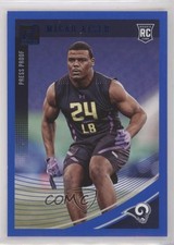 2018 Panini Donruss Rookie Press Proof Blue Micah Kiser #394 7l6