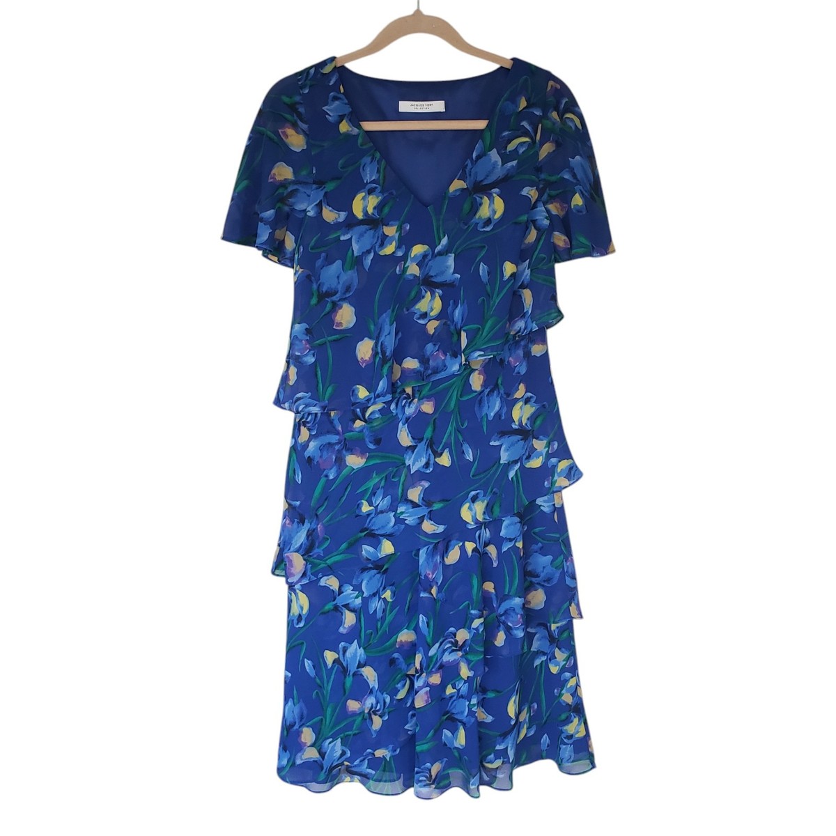jacques vert blue dress Margot Sheer sequin Beach Maxi Dress In Blue