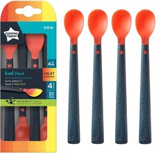 Tommee Tippee Heat Sensing Weaning Spoons Pack of 4 | Baby Feeding BPA Free