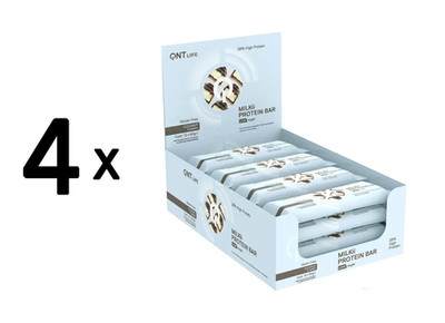 4 x QNT MILKii Protein Bar (12x60g) Coconut Flakes (38,19 EUR/kg)