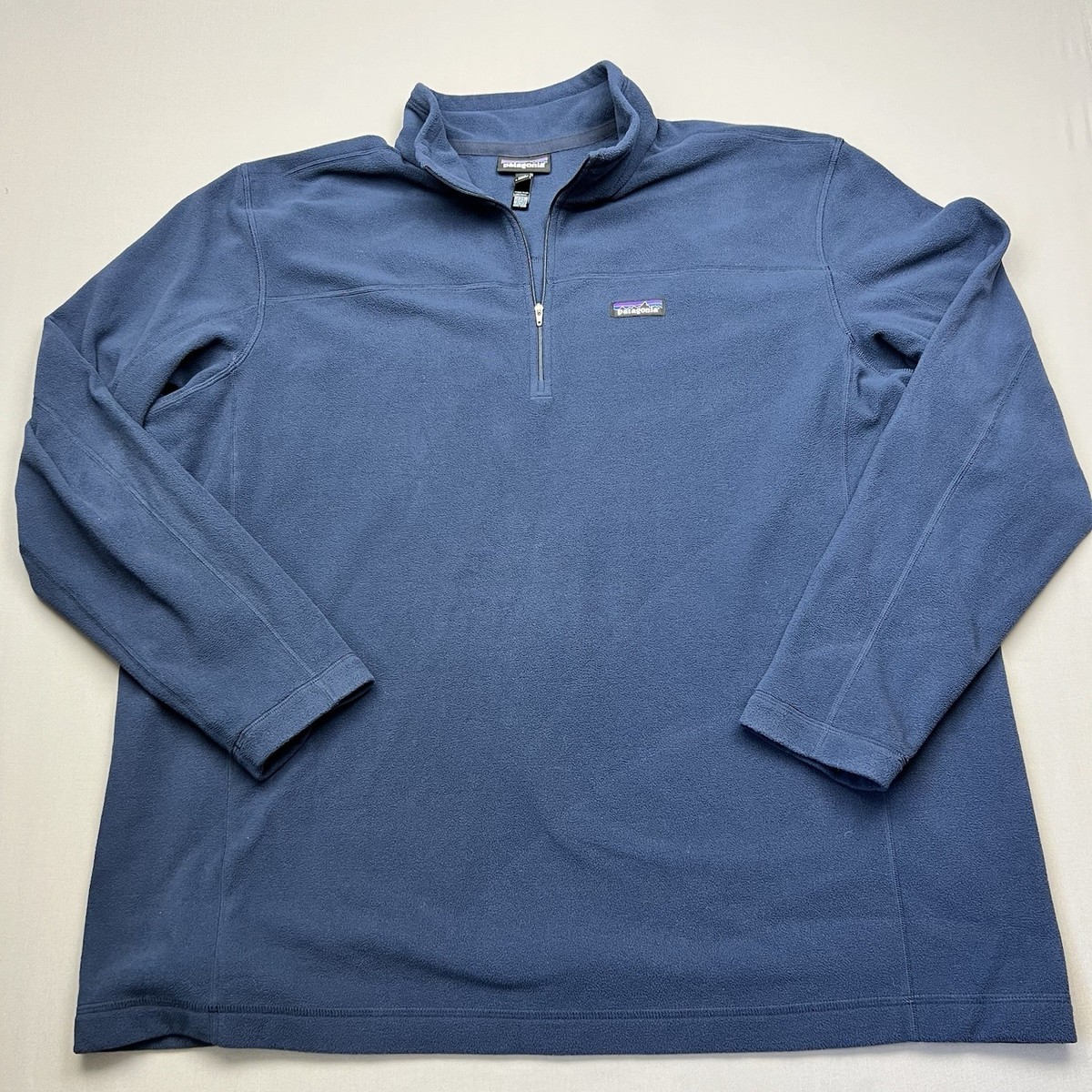 Patagonia Micro D 1/4 Zip Fleece Mens 3XL Pullover Navy Blue