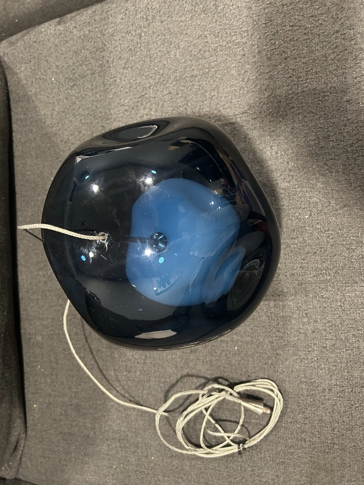 LBL/Tech Lighting Mini-Jasper Pendant 8.7”W Steel Blue Glass Satin Nickel Cable - Image 4 of 4