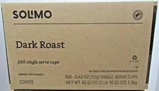 Solimo 100ct Dark Roast K-Cups
