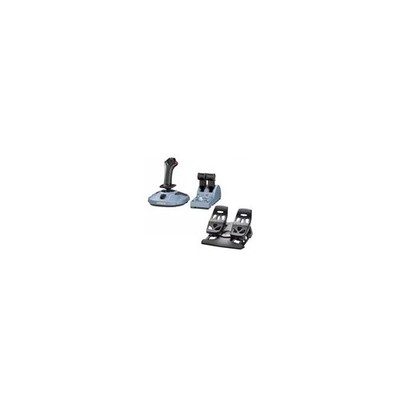 TCA Sidestick + Quadrant Flight Simulator Airbus Edition w/ Flight Rudder Pedal/